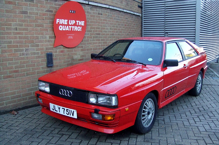 The Audi Quattro used in Ashes to Ashes at the BBC