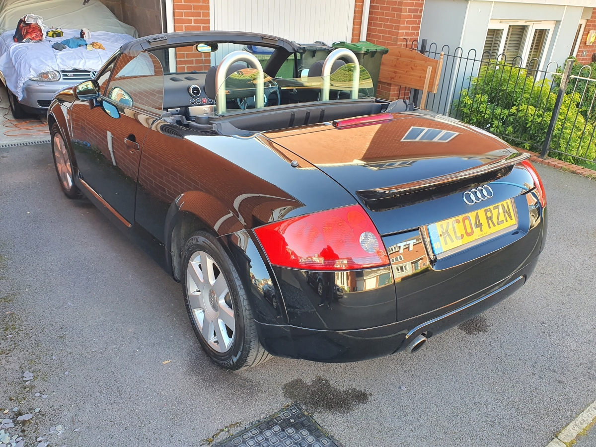 Mk I, Black Audi TT Roadster with roof down